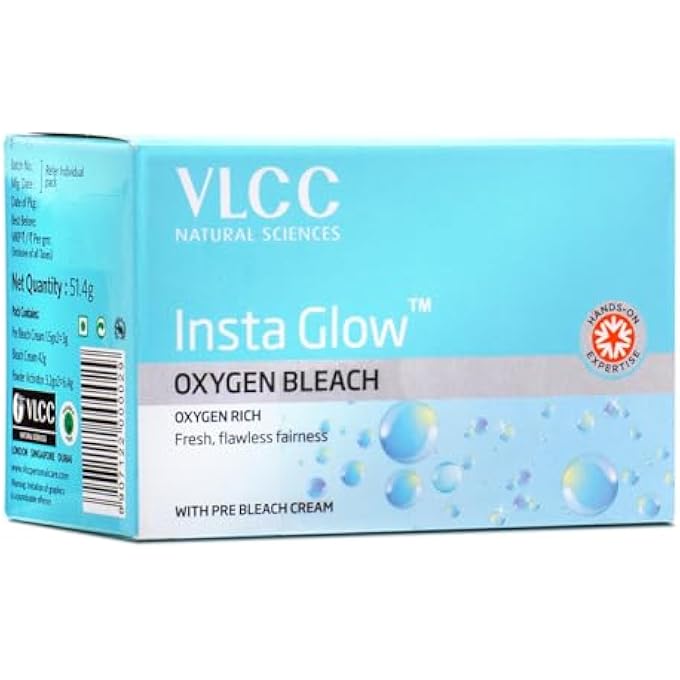 VLCC INSTA GLOW QXYGEN BLEACH, 51.4G BY - Image 1